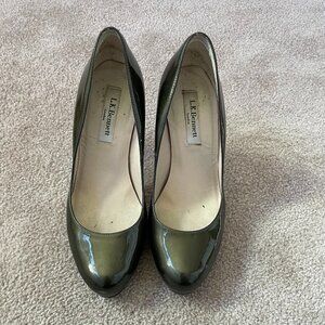 LK Bennett Grey Heeled Pumps Size 37